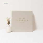 Modern Hardcover Wedding Guest Book Personalized Keepsake Album