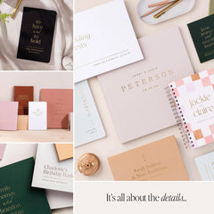 Bold Black & Gold Art Deco Wedding Guest Book