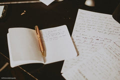 Elegant Forest-Themed His and Her Wedding Vow Books