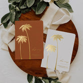 Tropical-Themed Vow Books for Romantic Destination Weddings