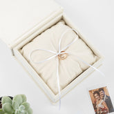 Ivory Ring Box for Timeless Wedding Keepsakes