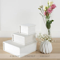 Classic Black Leatherette Personalized Ring Box