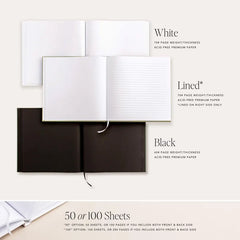 Elegant Silver Foil Birthday Guest Book Keepsake Edition