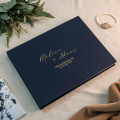 Modern Personalized Wedding Guest Book Keepsake