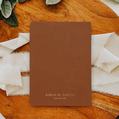 Elegant His and Her Wedding Vow Books Set