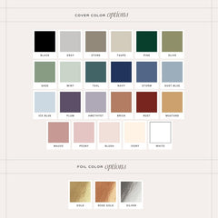 Bold Black & Gold Art Deco Wedding Guest Book