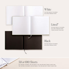 White and Gold Bridal Shower Guest Book